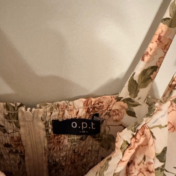 Chic Floral Midi Dress with Tie Straps - Picture 3 of 3